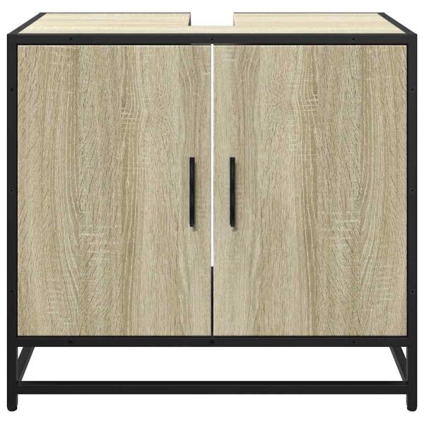 Badschrank Sonoma-Eiche 65x33x60 cm Holzwerkstoff