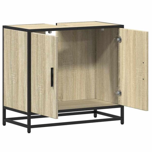 Badschrank Sonoma-Eiche 65x33x60 cm Holzwerkstoff