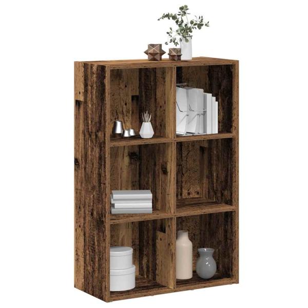 ARDEBO.de - Bücherregal/Sideboard Altholz-Optik 66x30x98 cm Holzwerkstoff