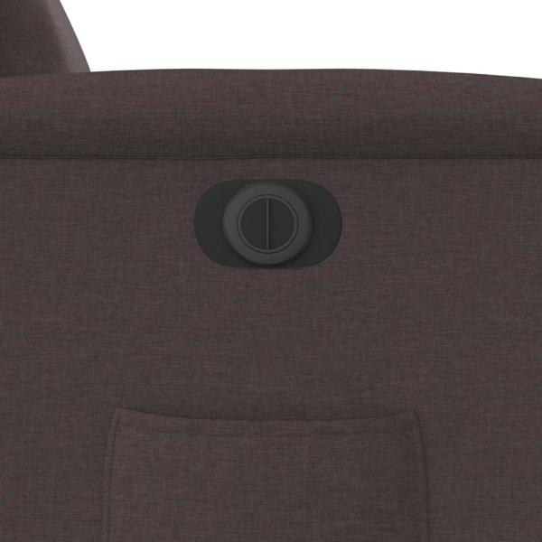 Relaxsessel Elektrisch Dunkelbraun Stoff