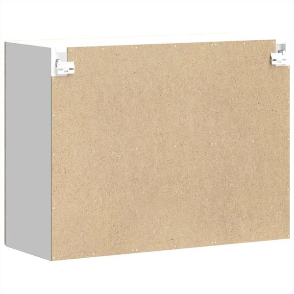 Küchen-Hängeschrank mit Glastür Sonoma-Eiche Holzwerkstoff