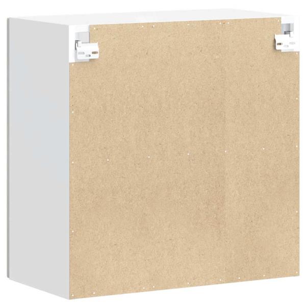 Küchen-Hängeschrank mit Glastür Kalmar Betongrau Holzwerkstoff