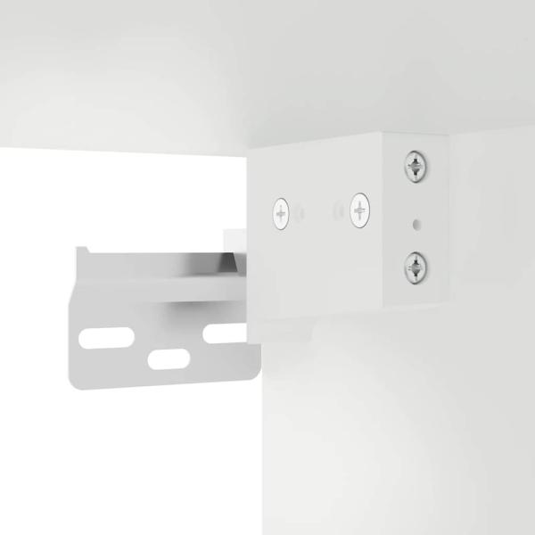 Küchen-Hängeschrank mit Glastür Kalmar Betongrau Holzwerkstoff