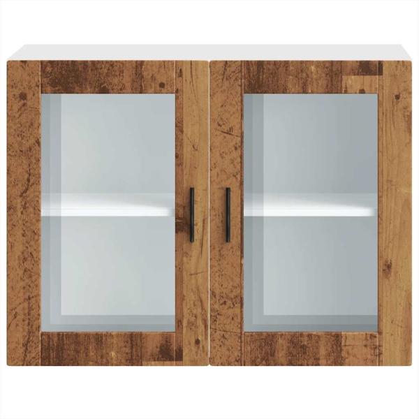 Küchen-Hängeschrank mit Glastür Porto Altholz-Optik