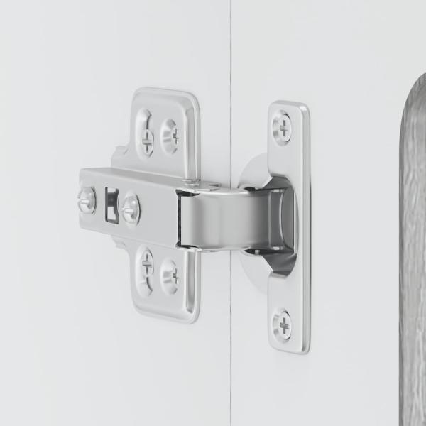 Küchen-Hängeschrank mit Glastür Grau Sonoma Holzwerkstoff