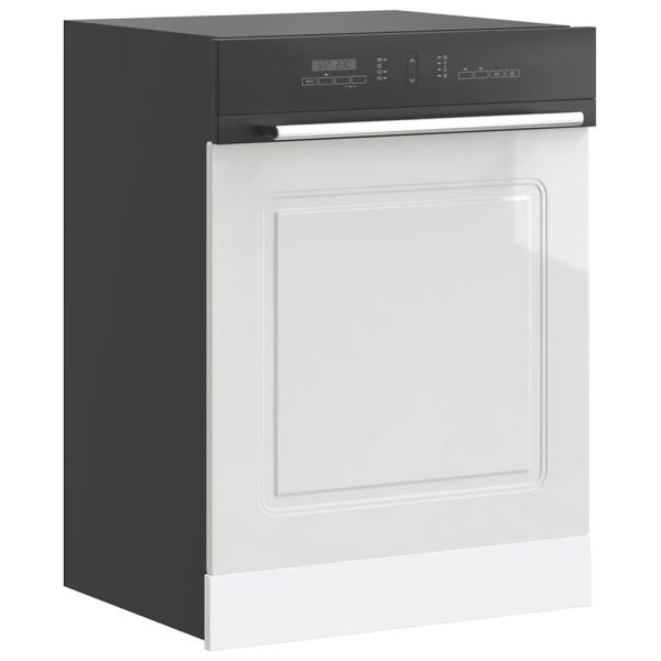 ARDEBO.de - Geschirrspülerblende Kalmar Hochglanz-Weiß 60x1,5x67 cm