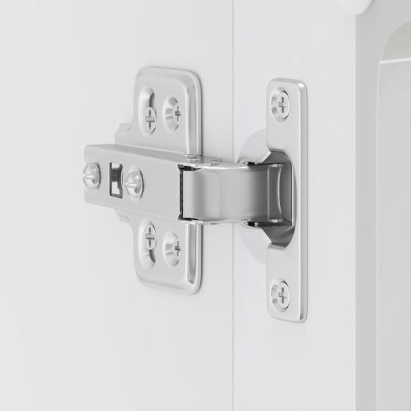 Küchen-Hängeschrank mit Glastür Hochglanz-Weiß Holzwerkstoff