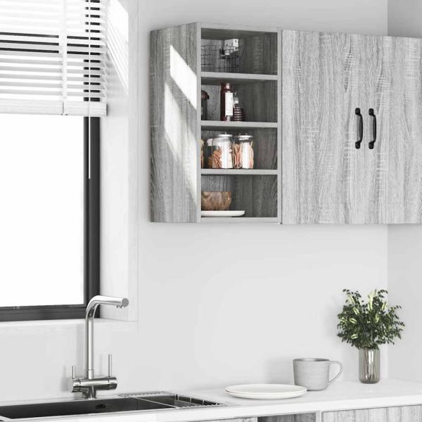 Hängeschrank Grau Sonoma 30x29,5x60 cm Holzwerkstoff