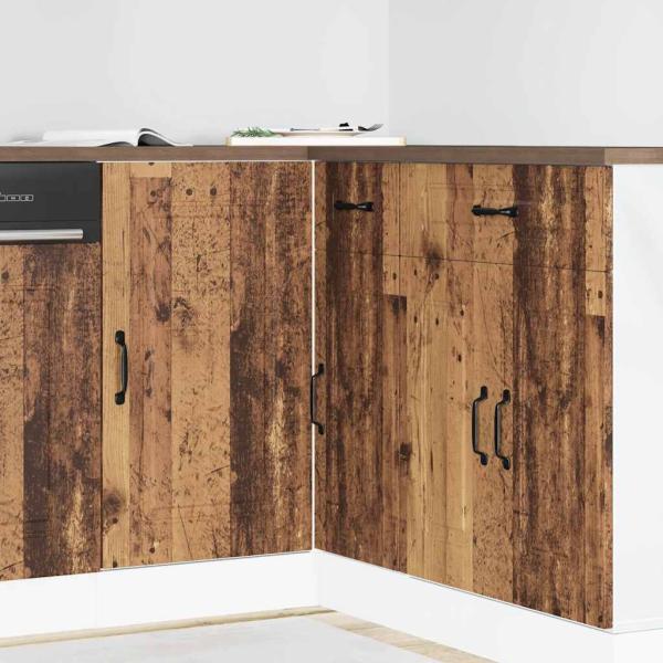 ARDEBO.de - Küchenunterschrank Kalmar Altholz-Optik Holzwerkstoff