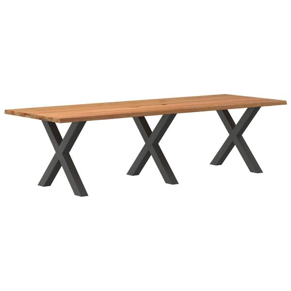 ARDEBO.de - Esstisch Hellbraun 280x100x74 cm Massivholz Eiche Rechteckig