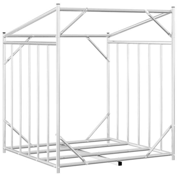 Brennholzregal mit Regenschutz 100,5x80,5x110,5 cm