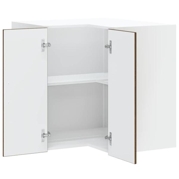 Küchen-Eckhängeschrank Lucca Braun Eichen-Optik Holzwerkstoff