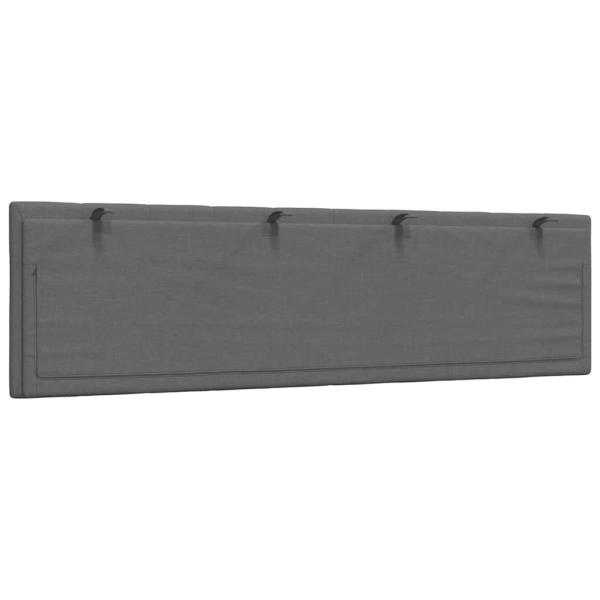 Kopfteil-Kissen Dunkelgrau 180 cm Stoff