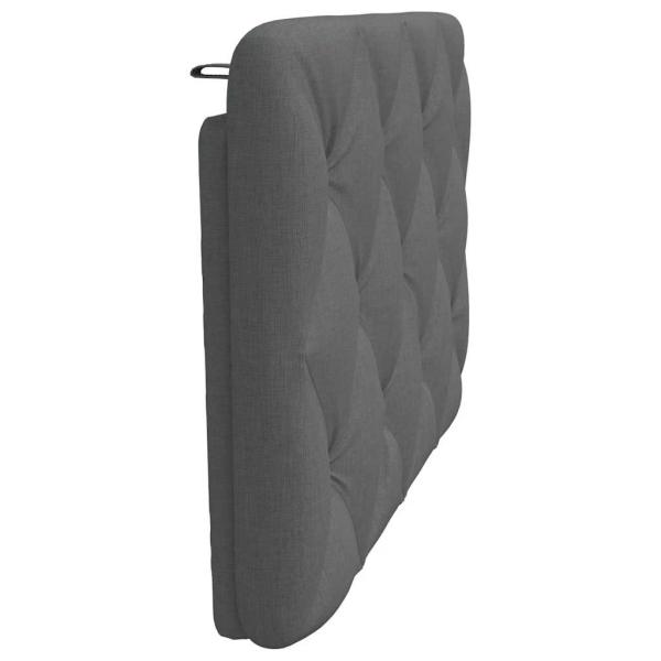 Kopfteil-Kissen Dunkelgrau 80 cm Stoff