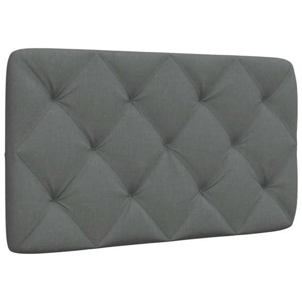 ARDEBO.de - Kopfteil-Kissen Dunkelgrau 90 cm Stoff