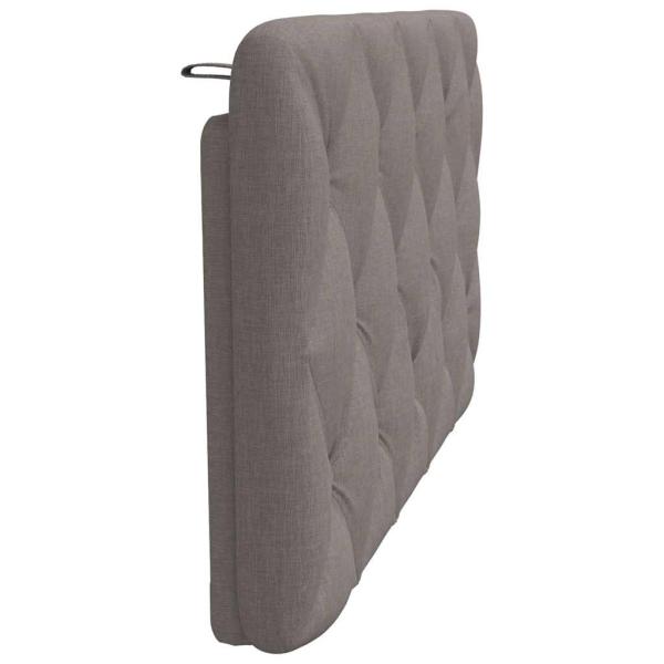 Kopfteil-Kissen Taupe 100 cm Stoff