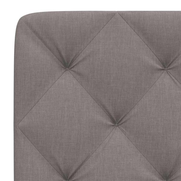 Kopfteil-Kissen Taupe 100 cm Stoff
