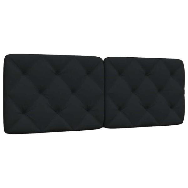 ARDEBO.de - Kopfteil-Kissen Schwarz 120 cm Stoff