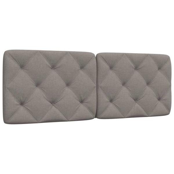 ARDEBO.de - Kopfteil-Kissen Taupe 120 cm Stoff