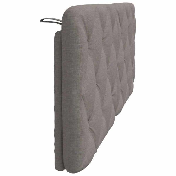 Kopfteil-Kissen Taupe 120 cm Stoff