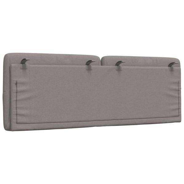Kopfteil-Kissen Taupe 120 cm Stoff