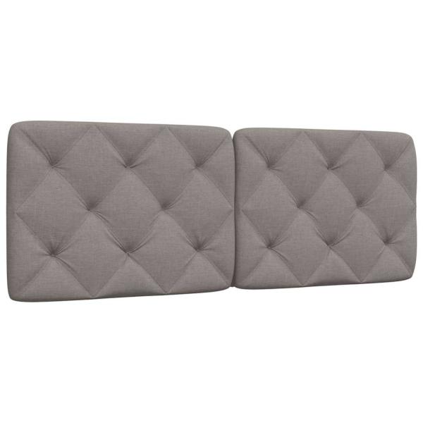 ARDEBO.de - Kopfteil-Kissen Taupe 140 cm Stoff