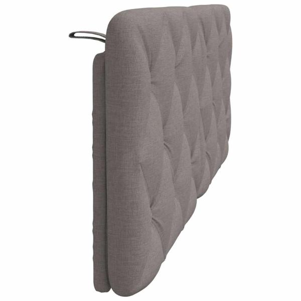 Kopfteil-Kissen Taupe 140 cm Stoff