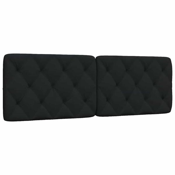ARDEBO.de - Kopfteil-Kissen Schwarz 160 cm Stoff