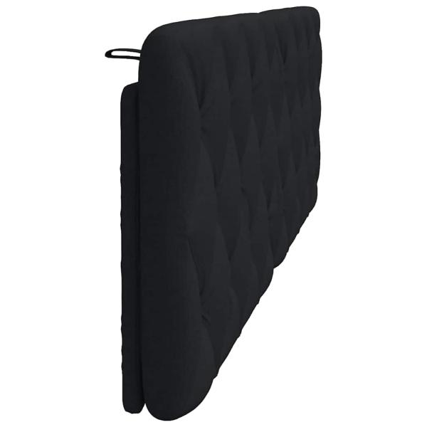 Kopfteil-Kissen Schwarz 160 cm Stoff