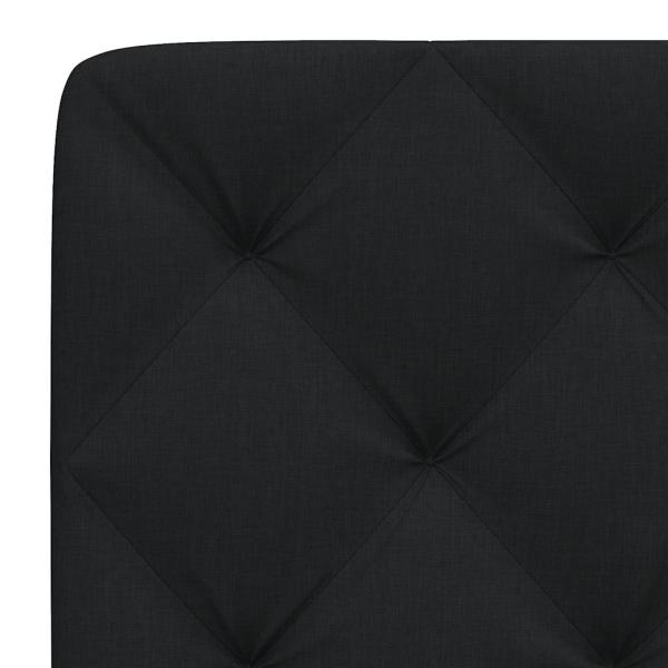 Kopfteil-Kissen Schwarz 160 cm Stoff