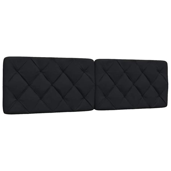 ARDEBO.de - Kopfteil-Kissen Schwarz 180 cm Stoff