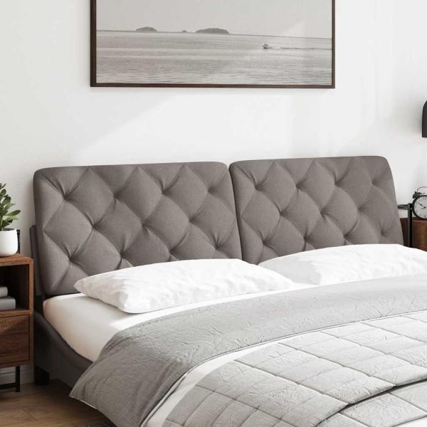 Kopfteil-Kissen Taupe 180 cm Stoff