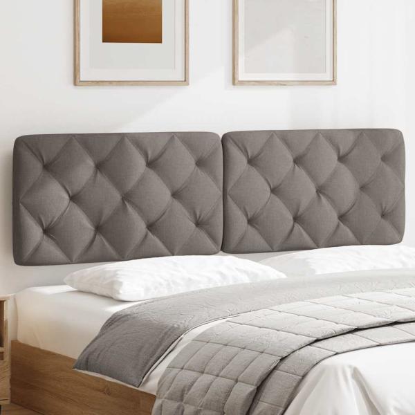 Kopfteil-Kissen Taupe 180 cm Stoff