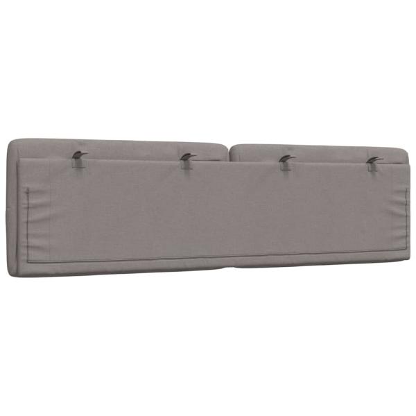 Kopfteil-Kissen Taupe 180 cm Stoff
