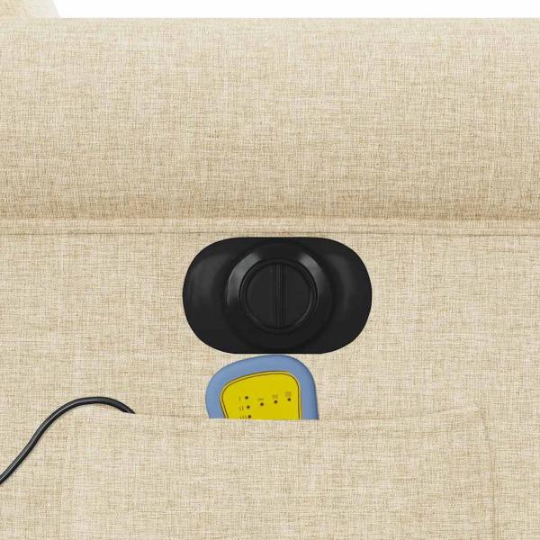 Massagesessel Elektrisch Creme Stoff