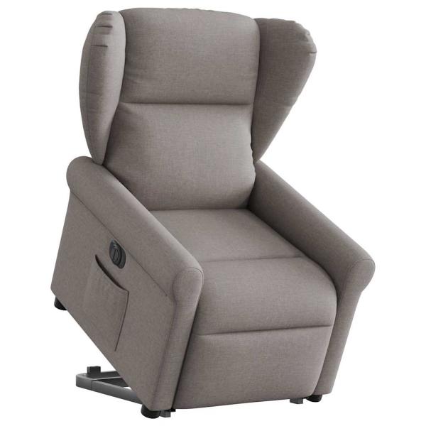 ARDEBO.de - Relaxsessel mit Aufstehhilfe Elektrisch Taupe Stoff