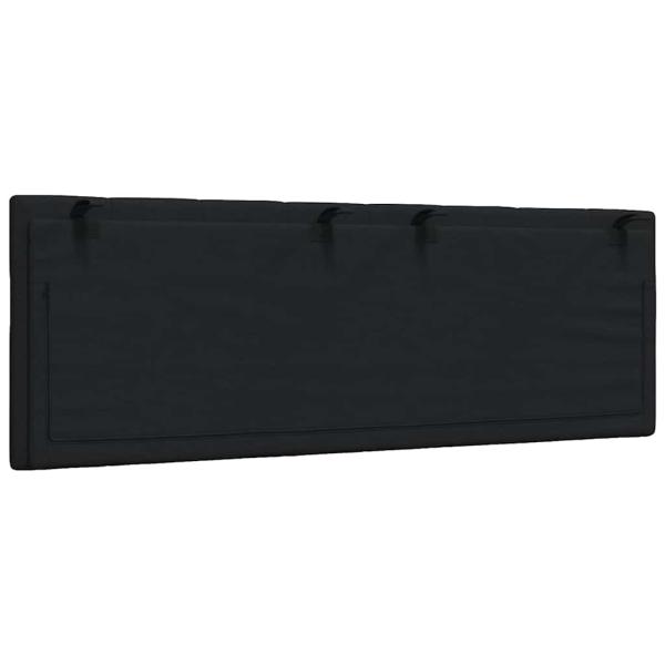 Kopfteil-Kissen Schwarz 140 cm Stoff