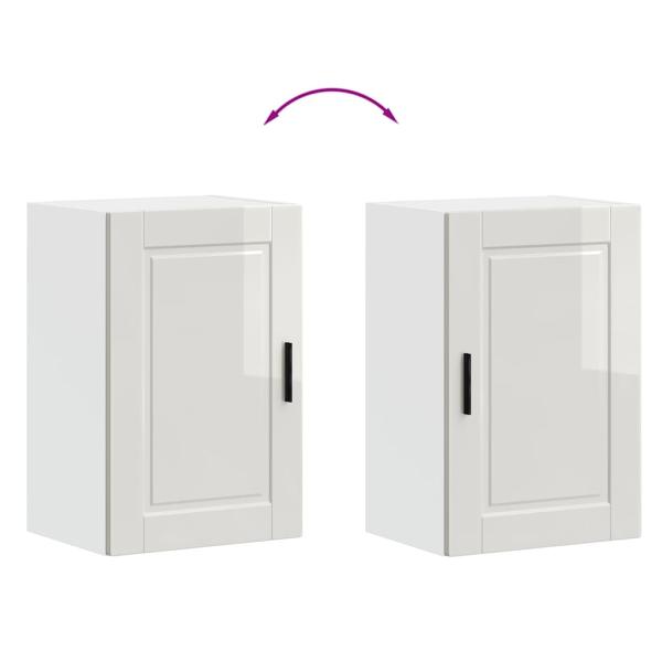 Küchen-Hängeschrank Porto Hochglanz-Weiß Holzwerkstoff