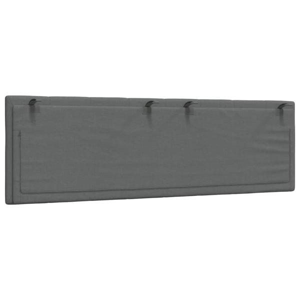 Kopfteil-Kissen Dunkelgrau 160 cm Stoff