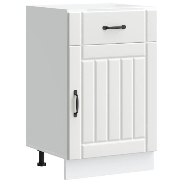 Küchen-Unterschrank Lucca Weiß Holzwerkstoff