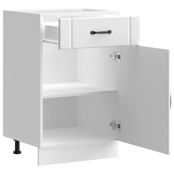 Küchen-Unterschrank Lucca Weiß Holzwerkstoff