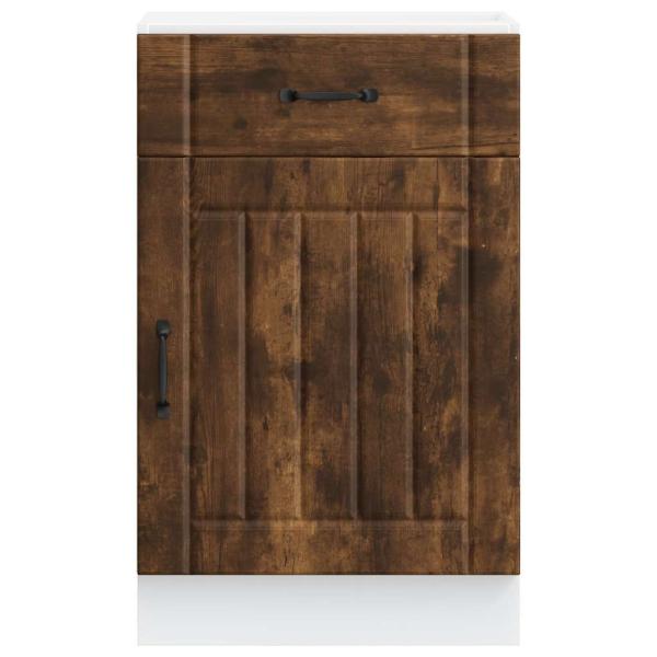 Küchen-Unterschrank Lucca Räuchereiche Holzwerkstoff