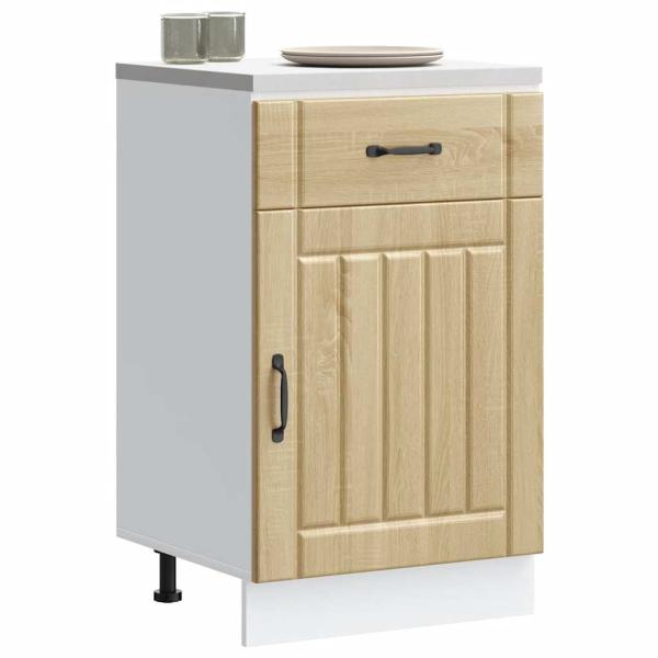 ARDEBO.de - Küchen-Unterschrank Lucca Sonoma-Eiche Holzwerkstoff