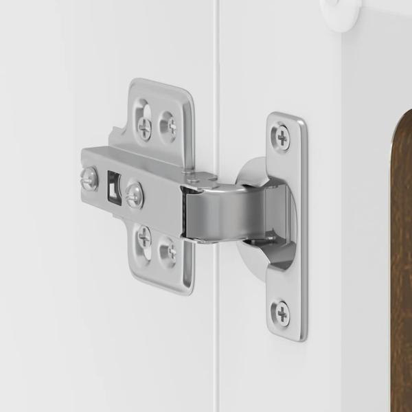 Küchen-Hängeschrank mit Glastür Lucca Braun Eichen-Optik