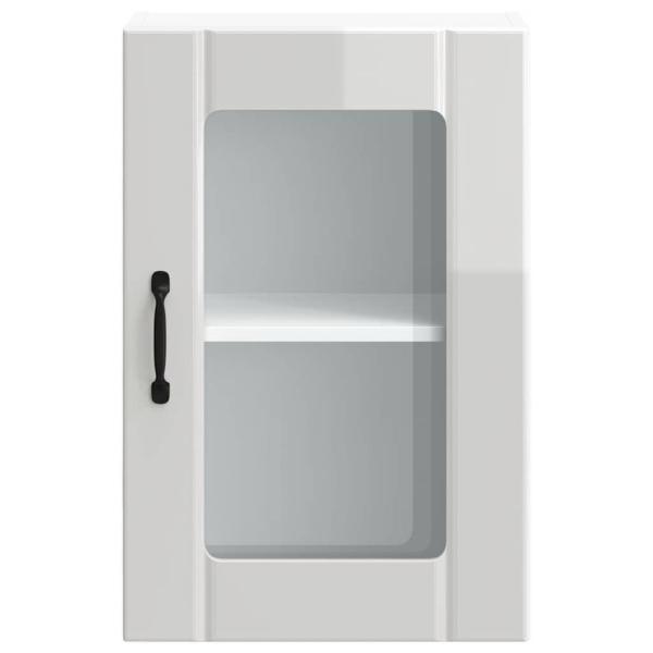 Küchen-Hängeschrank mit Glastür Lucca Hochglanz-Weiß