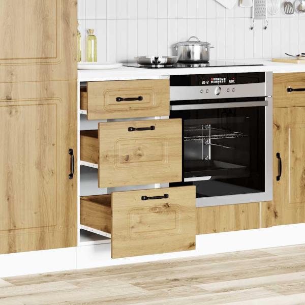 Küchenunterschrank Kalmar Artisan-Eiche Holzwerkstoff