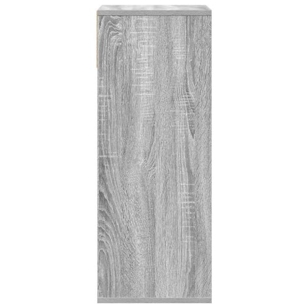 Bücherregal Grau Sonoma 34x31x80 cm Holzwerkstoff