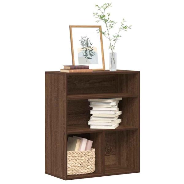 ARDEBO.de - Bücherregal Braun Eichen-Optik 60x30x71,5 cm Holzwerkstoff