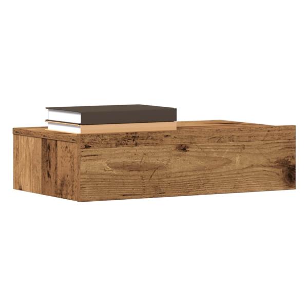 ARDEBO.de - Nachttisch Altholz-Optik 60x35 cm Holzwerkstoff