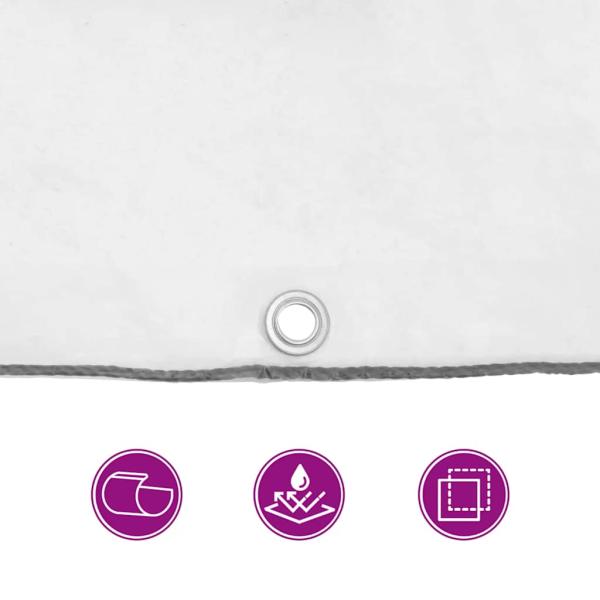 Transparente Plane mit Ösen 2x10 m Polyethylen